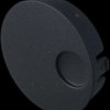 Front cap, with finger recess, nero, SK, for rotary knobs size 33, B8633109