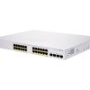 Cisco CBS250-24PP-4G | Switch | 24x RJ45 1000Mb/s PoE, 4x SFP, Rack, 100W