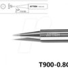 T900-0.8C Soldering tip, 0.8 mm, 45° bevelled, straight