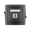 Deco Gniazdo Pojedyncze Usb-Aa 3.0 Grafitowy 11Dgusb-5