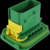 Pin housing, 12 pole, 2 rows, green, 3-1564520-1