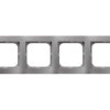 AS Ramka 4 poczwórna srebrna R-4G/18 OSPEL