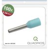 Quadrios 25C535 Ferrule Bootlace Turquoise Partially insulated 0.34 mm² 100 pc