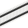 Pin header, 20 pole, pitch 2 mm, straight, black, SLY512220Z