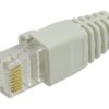 Gumowa Osłonka Wtyku Rj45 Biała Woreczek 10Szt.