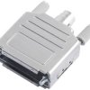 encitech DPPK-M-09-K 6260-0105-01 Obudowa złącza D-SUB Ilość styków: 9 tworzywo sztuczne, metalizowane 180 ° srebrny 1 s