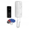 ERIN, zestaw domofonowy jednorodzinny, 2‑żyłowy, szyfrator, RFID, biały,OR‑DOM‑BA‑932/W