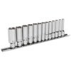 Sealey AK2747 Socket Set 13pc 1/4"Sq Drive Deep Lock-On™ 6pt Metric