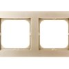 SONATA Ramka podwójna szampański złoty R-2R/39