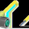 Sensor actuator cable, M12 cable socket, angled, A to open end, 3 pole, 5 m, PVC, yellow, 4 A, 456407