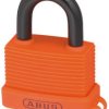 Kłódka bezpieczeństwa średnica szekli: 8mm ABUS z kluczem W budynkach, na zewnątrz aluminiowo-stalowa Pomarańczowy