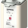 Bezpiecznik z wyśrodkowanym wyprowadzeniem 63A 500V ac NH2 F gG Siemens