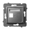 ARIA Obudowa gniazda pojedynczego typu Keystone prosta szary mat GPK-1U/p/70 OSPEL