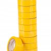 TAŚMA IZOLACYJNA PCV WODOODPORNA MOCNA ELEKTRYCZNA ŻÓŁTA 10 SZT. (4/M/065133141019)