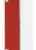 Szafka przemysłowa 2-drzwiowa, materiał: Stal, kolor: Czerwony, 1800 mm x 300 mm x 450mm, RS PRO