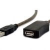 Przedłużacz USB 2.0 AM-AF 10m aktywny czarny