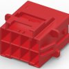 Connector, 8 pole, pitch 6 mm, straight, red, 6-1971775-4