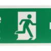 Znak wyjścia, Tworzywo sztuczne, Zielony/biały, Fire Exit, Angielski, Opis: WYJŚCIE POŻAROWE