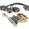 Karta szeregowa, RS232, l. portów: 4, magistrala: PCIe, Szeregowe