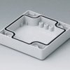 PC enclosure shell, (L x W x H) 80 x 80 x 20 mm, light gray (RAL 7035), C0080802