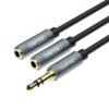 Unitek Przewod Minijack 3,5Mm (M) - 2X 3,5Mm (F)