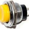 MS1113-Y Przełacznik typu push on (żółty) otwór M16 reset n. otwarty (NO)