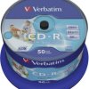 Płyta CD Verbatim, 52X, 700 MB, 80 min, zestaw 50 szt.