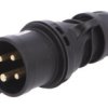 014-6X Złącze Zasilające 3-Fazowe Ac, Wtyk Męski, 16A/400Vac, Ip44