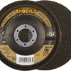 Rhodius 305300 RHODIUS VKSG WS, 2 sztuki filcowa tarcza kompaktowa 115 x 22,23 mm, prosta, 6S-bardzo drobna, TOPline, wy