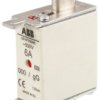 Bezpiecznik z wyśrodkowanym wyprowadzeniem 6A 500V NH000 gG ABB