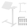 Mobilne biurko/stand na laptop Maclean, białe, regulacja wysokośc 76-109cm, max. 30kg , MC-120 W
