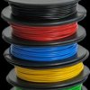 PVC-stranded wires kit, 5 colors á 10 meter, LiYv, 0.25 mm², 14 x 0.15 mm, black/red/blue/yellow/green, outer Ø 1.3 mm, BYB-5-92