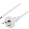 Kabel: 3X0,75Mm2, As/Nzs 3112 (I) Wtyk, 1,8M Lt-423 3X0.75 Wht 1.8M End Cut