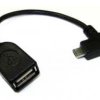 Adapter komputerowy mikro USB / USB A kątowe
