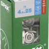 SPAX 4577000450257 Śruba blacharska 4.5 mm 25 mm T-STAR plus stal nierdzewna A2 75 szt.