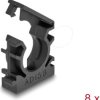 60483 Cable sleeve holder with locking clip 15.8 mm 8 pieces black