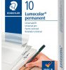 Staedtler Marker do folii Lumocolor® permanent pen 318 318 B10 niebieski, zielony, czerwony, czarny