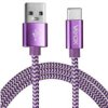 Kabel Usb - Usb-C Fioletowy 1,5M Va0146 Vayox