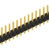 Pin header, 15 pole, pitch 2.54 mm, straight, black, 10046147