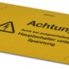 Warning sign, symbol: lightning, (L x W) 74 x 74 mm, PE, 1004500