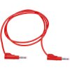 R-TECH 524597 Test Lead 100cm Retractable Shroud 4mm Stackable Plug Red 600V