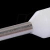 22C425 Bootlace ferrules 0.5 mm², white 100 pcs.