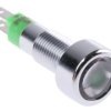 Lampka kontrolna do montażu panelowego 12 → 14V, zielona 8mm LED Chrom Signal Construct
