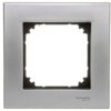 Merten M-Elegance Ramka pojedyncza metalowa platynowy srebrny MTN403160