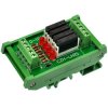 CZH-LABS Slim DIN Rail Mount DC24V Sink/NPN 4 SPST-NO 5A Power Relay Module, APAN3124
