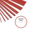 13mm x 1.2m Red Heat Shrink Sleeve