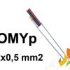 Przewód OMYp 2x0,5 mm2 (300/300V) płaski mieszkaniowy biały H03VVH2-F (krążki 100m) 5907702810720 ELEKTROKABEL