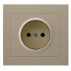 KIER Gniazdo pojedyncze beżowy GP-1W/01 OSPEL