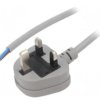 Kabel: 3x1mm2, BS 1363 (G) wtyk, 1,8m, 13A LT-318(3A) 3X1.0 GRY 1.8M END CUT