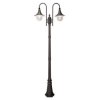 Latarnia ogrodowa BOSTON czarna na E27 IP44 237cm dwuramienna K-8132 CZARNY Kaja Lighting